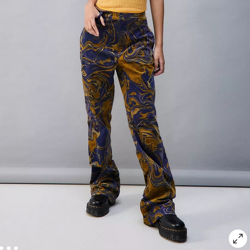 Urban Outfitters velvety flare pants